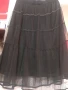 Черна пола с ластик на талията     , снимка 4