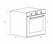 Фурна за вграждане Taurus HM778IXD – 78 L, 2600 W, 9 функции, WaterSteam Clean, снимка 3