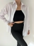 Бяла риза овърсайз модел , снимка 2