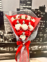 Букет от 15 сапунени рози, снимка 1 - Подаръци за жени - 44518215