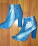 Дамски златисти сандали и дънкови ботички, снимка 5