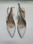 Дамски елегантни обувки с панделка - Бели 39, снимка 2