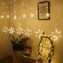 Коледни Лампички тип Завеса , Звезди , Снежинки , Елени , , снимка 1 - Декорация за дома - 42495505