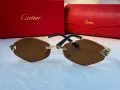 Cartier 2024 дамски слънчеви очила ромб 3 цвята, снимка 7