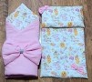 Комплект от памучно портбебе ( одеяло, чувалче),подложка с възглавница, снимка 16