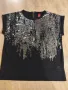 черна ефектна блузка, снимка 1
