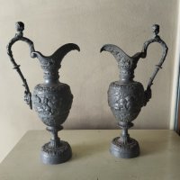 Два барокови свещника-комплект, снимка 1 - Антикварни и старинни предмети - 41773295