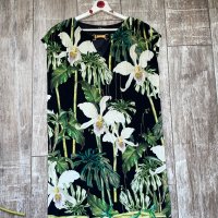 Италианска нова  лятна елегантна рокля флорален десен цветя листа , снимка 3 - Рокли - 39922014