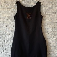Черна рокля Louis Vuitton  код IM-45RE, снимка 2 - Рокли - 41498359