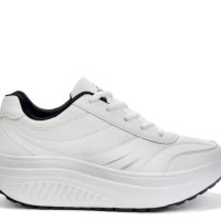 Бели мъжки маратонки, уолкмакс, снимка 1 - Дамски ежедневни обувки - 44461850