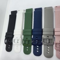 Силиконова каишка за Garmin Vivoactive 4S/ Vivomove 3S/ Venu 2S 18 мм, снимка 2 - Смарт гривни - 36033907