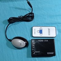 HDMI switch / splitter с дистанционно и инфраред с повреда, снимка 1 - Части и Платки - 36011991