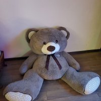 Огромна страхотна плюшена кафява мечка 150 см., снимка 7 - Плюшени играчки - 35792109