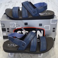 ПРОМОЦИЯ ! ! ! -50% на мъжки сандали в син цвят с ластик, снимка 1 - Мъжки сандали - 41556441