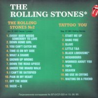 Компакт дискове CD The Rolling Stones – The Rolling Stones №2 / Tattoo You, снимка 2 - CD дискове - 35777903