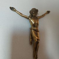 Стар метален кръст , Исус Христос 12х11см, снимка 2 - Други ценни предмети - 41394245