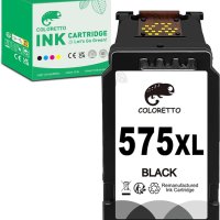 COLORETTO PG-575XL черна касета с мастило за Canon 575 XL, снимка 1 - Консумативи за принтери - 44480664