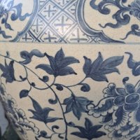 YUAN DYNASTY blue and white vase  , китайска ваза, снимка 2 - Антикварни и старинни предмети - 41681456