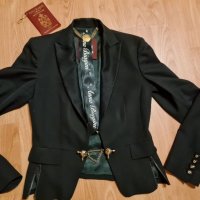ANNA BIAGINI оригинално черно сако със златни орнаменти , снимка 9 - Сака - 34787356
