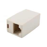 Букса DeTech RJ45 F/F, 5бр в пакет, снимка 1 - Резервни части за телефони - 36371429