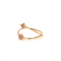Златен дамски пръстен 1,55гр. размер:56 14кр. проба:585 модел:20049-1, снимка 3 - Пръстени - 42654677