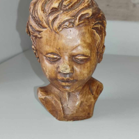 Бюст на момче от Gebroeders Van Paridon, снимка 2 - Антикварни и старинни предмети - 44634210