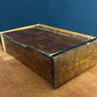 Махагонова дървена кутия 1900г., снимка 7 - Антикварни и старинни предмети - 44367678