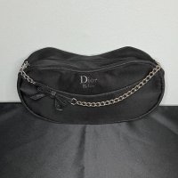 Нова вечерна / официална черна дамска чантичка Dior / Диор, чанта, клъч, бална, абитуриентска, бал, снимка 6 - Чанти - 41373682