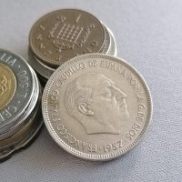 Монета - Испания - 25 песети | 1957г., снимка 2 - Нумизматика и бонистика - 41977864