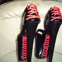 Обувки на висок ток , снимка 3 - Дамски обувки на ток - 41875046