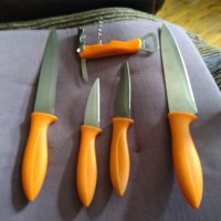 Домакински ножове 5 броя комплект отлични, снимка 8 - Прибори за хранене, готвене и сервиране - 41045388