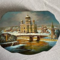 Руска Кутия за бижу или друго, ръчно рисувана, ново, за подарък, снимка 1 - Колекции - 40758924