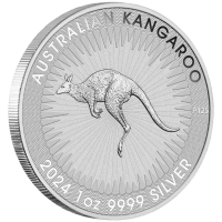 Австралия 2024 - 1 долар - Кенгуру - 1 OZ - Сребърна монета, снимка 4 - Нумизматика и бонистика - 44751957
