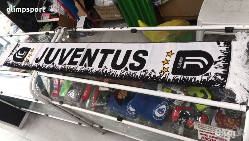 шал Ювентус нов тъкан размер 20 х 140см, снимка 1
