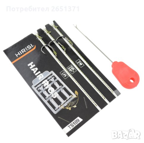 Комплект шаранджийски монтажи, игла и стопери HIRISI, снимка 1