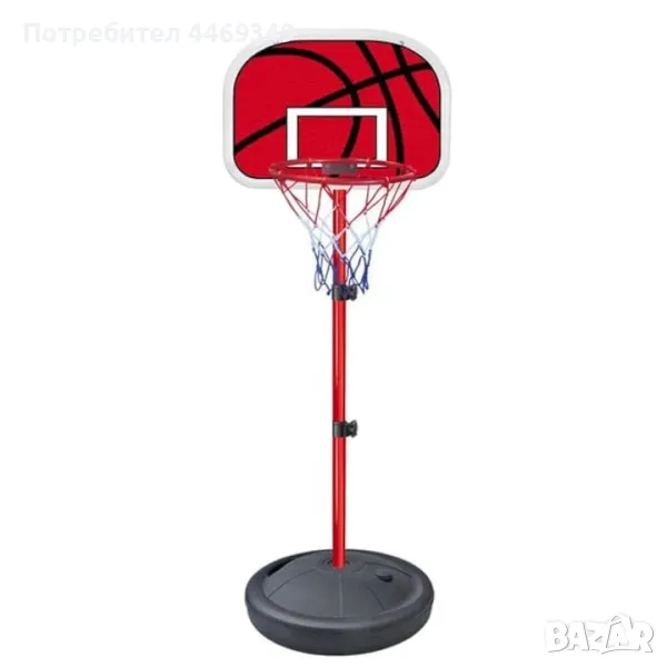 Детски баскетболен кош с топка и помпа, снимка 1