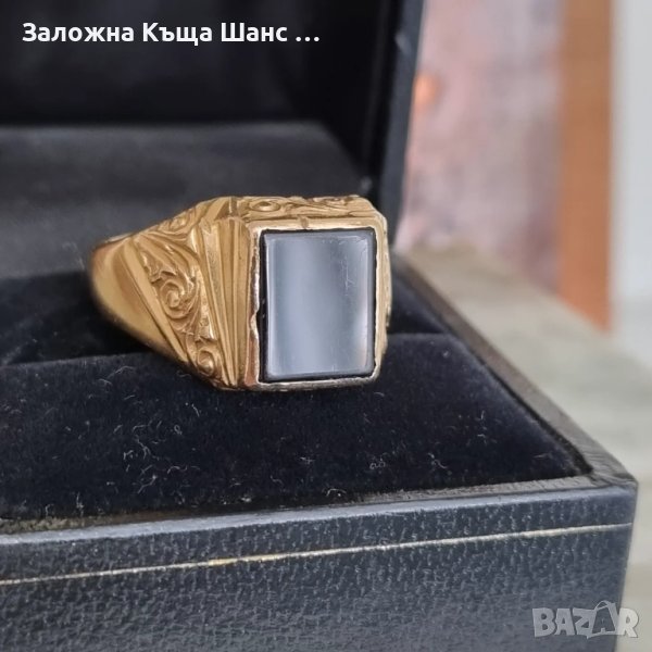 Мъжки, руски златен пръстен 14к, 583, снимка 1