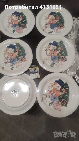 Коледни италиански чинии, снимка 1