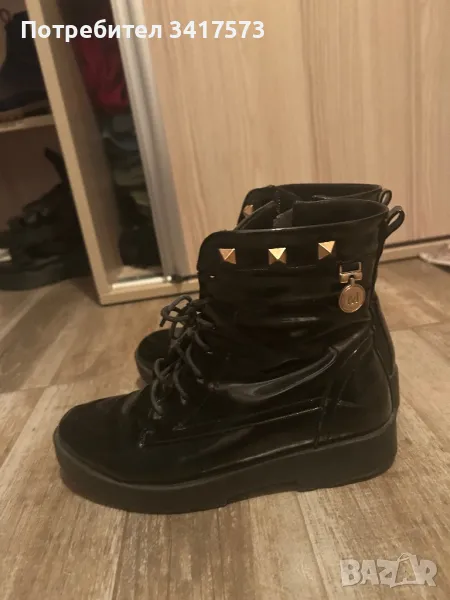 Черни боти/ ботуши дамски, снимка 1