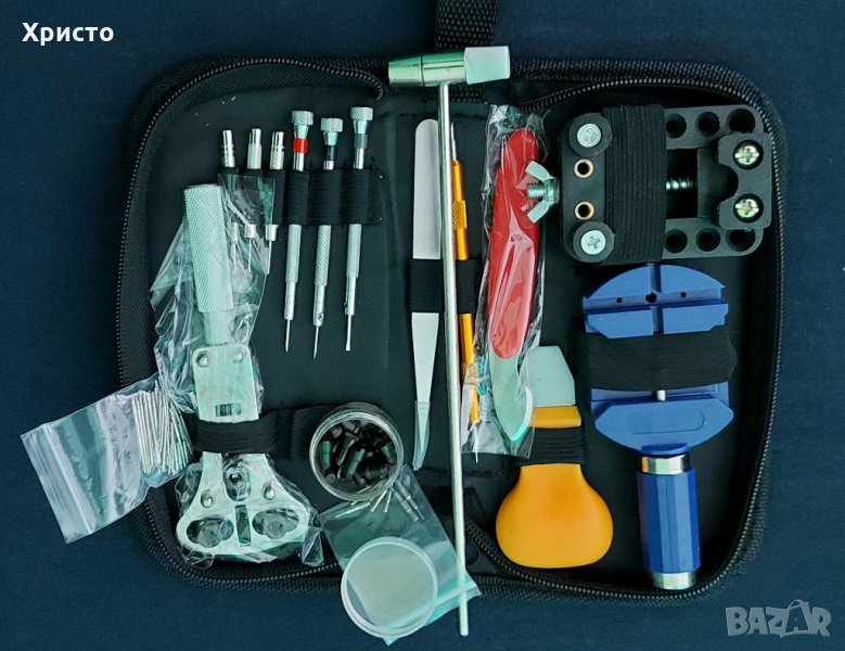 НОВИ Часовникарски инструменти 147 части,ремонт на часовник, капак,верижка,механизъм, снимка 1