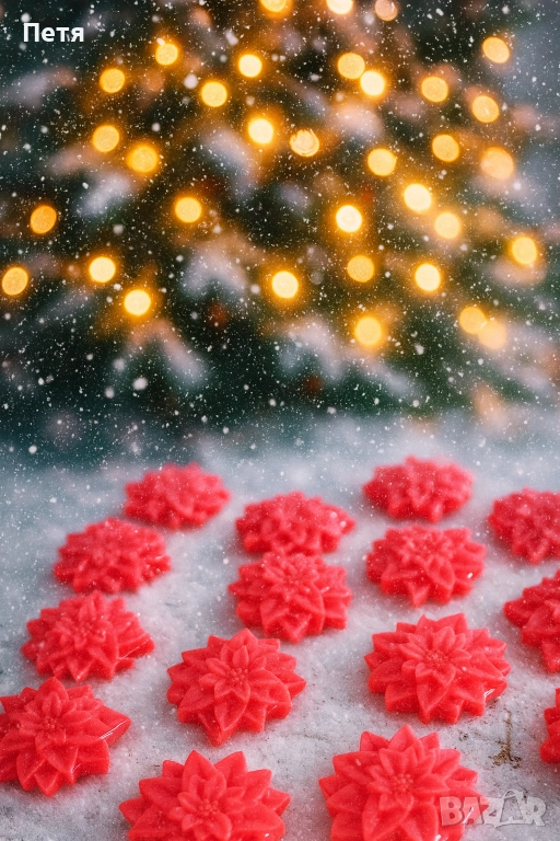 Сапунчета - коледна звезда, снимка 1