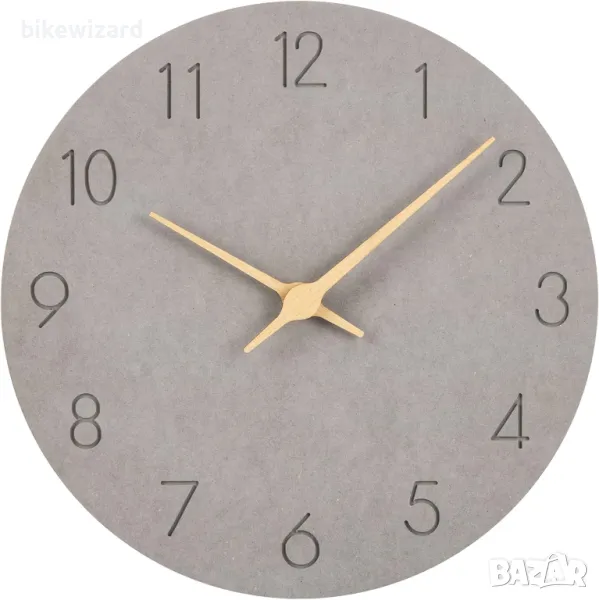 Warminn MDF дървен стенен часовник безшумен 30 см. НОВ, снимка 1