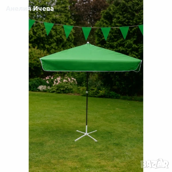 ПРОМОЦИЯ!!!Комплект градински чадър със стойка., снимка 1