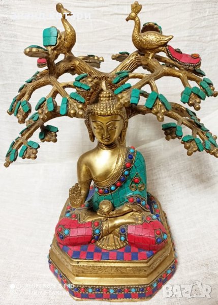 Буда статуя с естествен корал, снимка 1