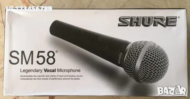 Вокален микрофон Shure Sm58, снимка 1