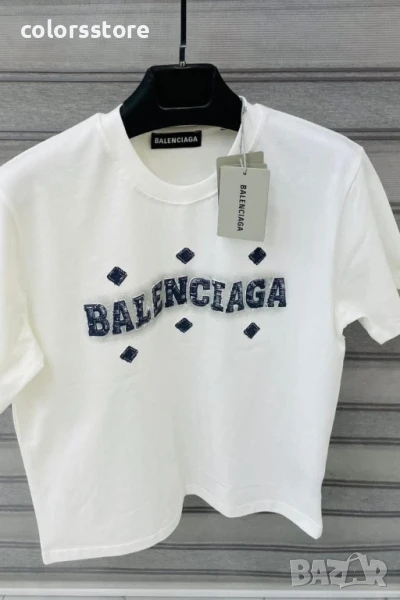 Мъжка бяла тениска Balenciaga/IM235s, снимка 1