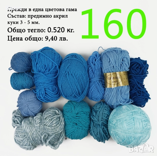 Евтини прежди в малки количества - нови и остатъци , снимка 1