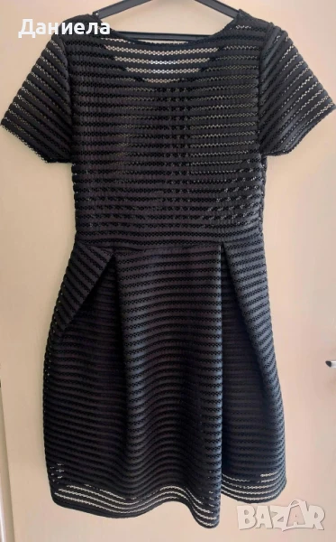 Черна рокля от дантела., снимка 1