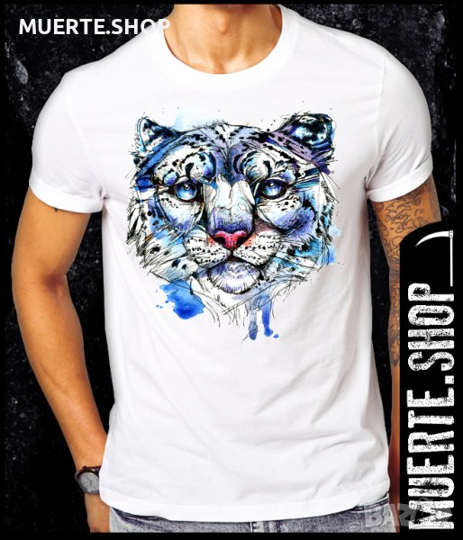 Тениска с щампа SNOW LEOPARD GRAPHIC, снимка 1
