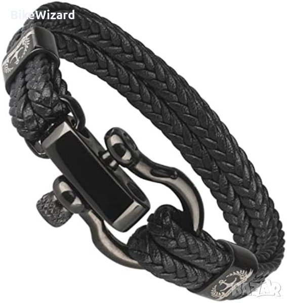 Tom Miller Sailor Bracelet мъжка кожена гривна 19-21 см. НОВА, снимка 1